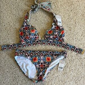 Boden Blue and Purple Bikini Swim Set